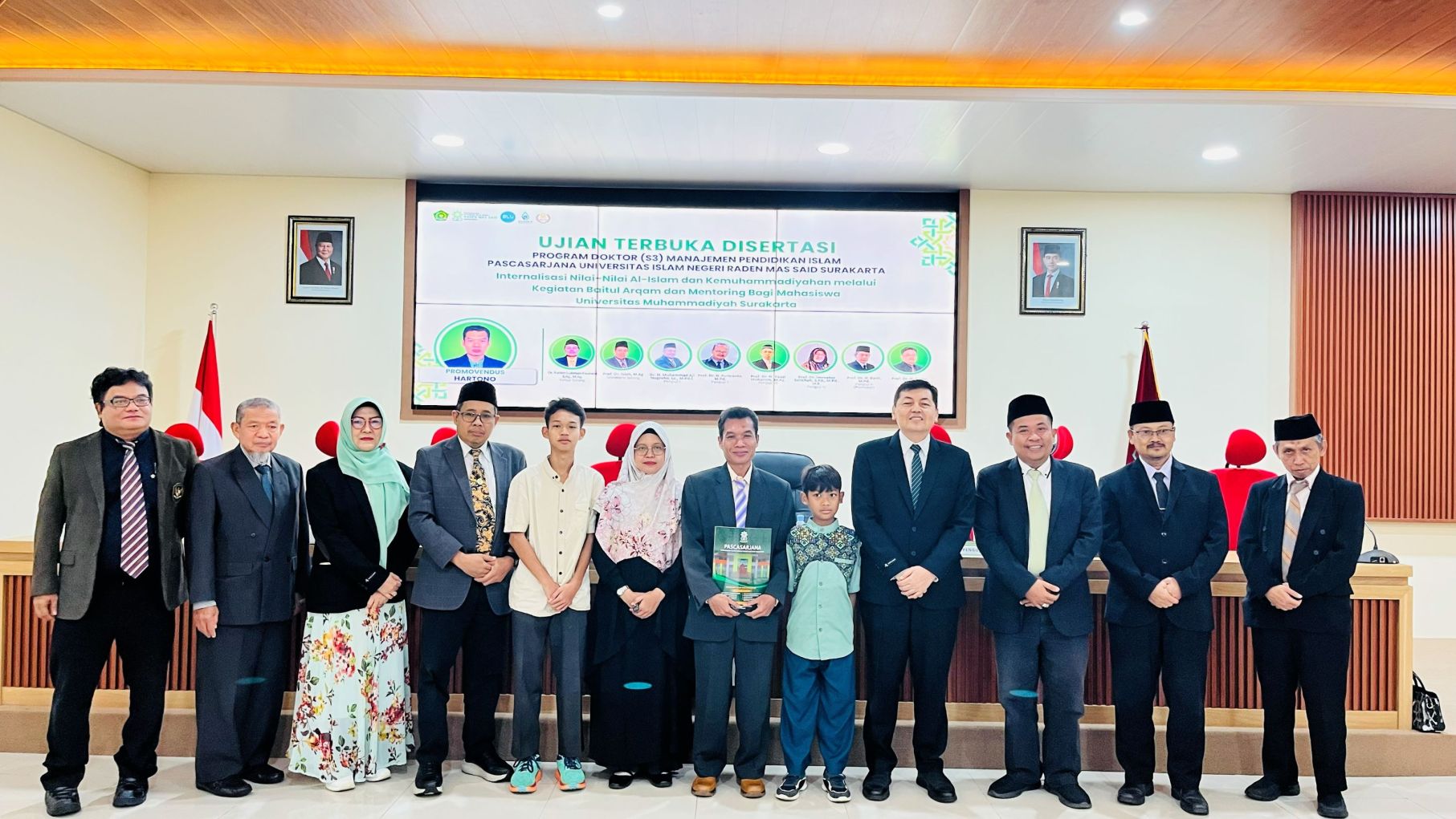 Hartono Raih Gelar Doktor ke-101 UIN Surakarta, Disertasinya Kaji Internalisasi Nilai-nilai Al-Islam dan Kemuhammadiyahan
