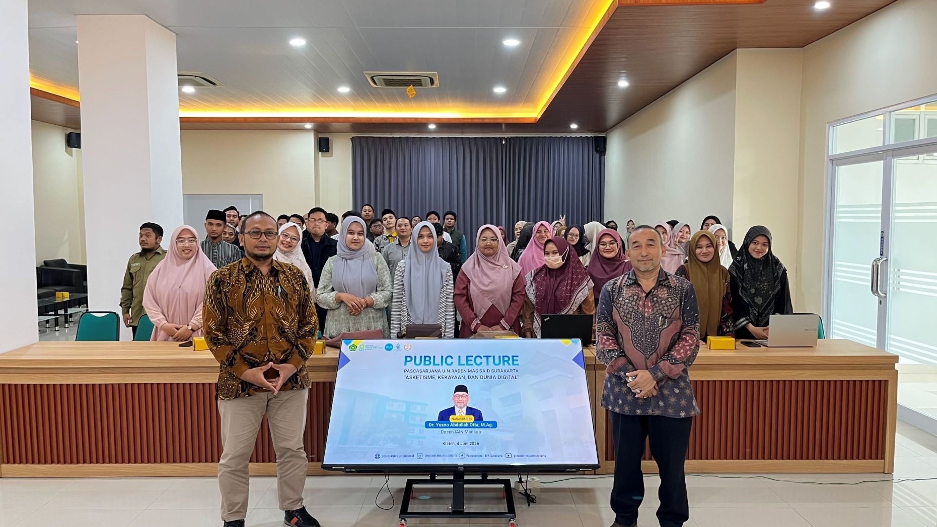 Pascasarjana UIN Surakarta Gelar Public Lecture: Mengupas Zuhud dan Materialisme di Era Digital